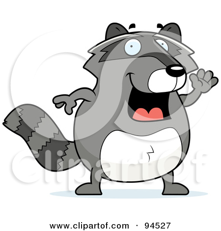 94527-Royalty-Free-RF-Clipart-Illustration-Of-A-Friendly-Waving-Raccoon